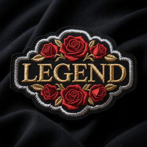 Logotipo personalizado Puff brillan en la oscuridad sombrero de <span class=keywords><strong>arpillera</strong></span> famoso diseñador bolsillo luminoso pantalla impresión hierro en parches - Product Image 1