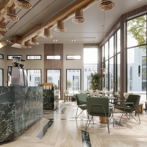 Barra de Bar de Madera de Alta Gama con Iluminación LED |   Muebles Modernos para Cafeterías y Diseño de Interiores para Boutiques - Product Image 5