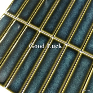 Phong cách hiện đại màu tối tráng men gạch gốm Gạch <span class=keywords><strong>Mosaic</strong></span> 10mm dày sứ cho phòng tắm Nội Thất Tường trang trí nội thất và backsplash - Product Image 2