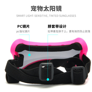 Lunettes de soleil Anlorr pour petits chiens, protection oculaire en plastique tendance, toutes saisons # 3033 - Product Image 3