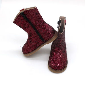 Botas con purpurina para niños y niñas, moda personalizada, color burdeos, <span class=keywords><strong>2020</strong></span> - Product Image 3