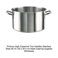 Casserole en acier inoxydable profond Ø 50 cm H 30 cm, 58,75 L Pintinox