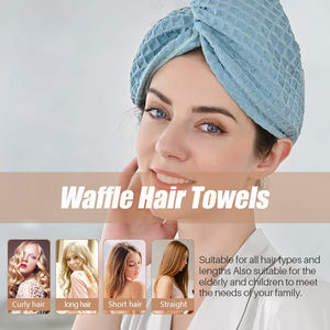 Waffle Dry <strong>Hair</strong> Drying <strong>Micro</strong> Fiber Bath <strong>Hair</strong> <strong>Towel</strong> Waffle Long <strong>Micro</strong> <strong>Fibre</strong> Wholesale Microfiber <strong>Hair</strong> <strong>Towel</strong> - Product Image 2