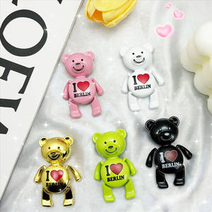 Imán para Refrigerador con Diseño de Oso de Aleación de Zinc con la Frase <span class=keywords><strong>I</strong></span> <span class=keywords><strong>LOVE</strong></span> <span class=keywords><strong>BERLIN</strong></span>, Logotipo Personalizable Multicolor, Hecho en China - Product Image 2