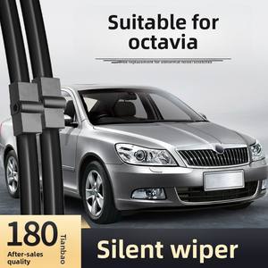 Lame d'<span class=keywords><strong>essuie</strong></span>-<span class=keywords><strong>glace</strong></span> sans armature d'origine Skoda Octavia, bande en caoutchouc, ajustement standard, lot de 1 paire - Product Image 1