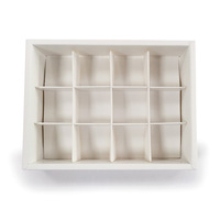 Boîte cadeau en carton ondulé personnalisée pour macarons, biscuits, collations, bonbons, avec séparateurs