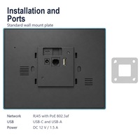 Tablette PC Android 15 murale 10,1 pouces Q898X avec écran tactile, PoE, USB-C, USB-A, RJ45, WiFi 6, RK3566, 1280*800 – Panneau intelligent pour la maison