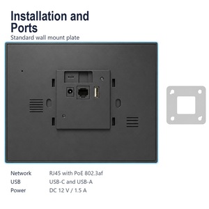 Tablet PC Android 15 de 10.1 Pulgadas para Montaje en Pared, Panel Táctil Q898X, PoE, <span class=keywords><strong>USB</strong></span> C, <span class=keywords><strong>USB</strong></span> A, RJ45, WiFi 6, RK3566, 1280*800, Panel Inteligente para el Hogar - Product Image 5