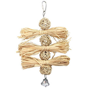 T596 aksesoris kandang burung tali mainan burung bayan edukasi dan bola katun untuk bermain persediaan hewan peliharaan untuk anjing dan burung - Product Image 4