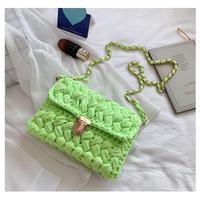 Nouveau design vente chaude mini personnalisé fait à la main tricoté à la main Kit tissé petit dames sac fourre-tout à bandoulière pour femmes filles