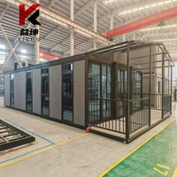Maison conteneur préfabriquée autonome extensible 20ft 30ft 40ft pour habitation écologique, bureau ou logement familial (USA, Europe)
