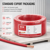 Câble de construction flexible en PVC BVR pour câblage électrique domestique, fourni par l'usine, fil de cuivre 450/750V 2,5/4/6/10/16 mm²