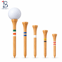 Tees de golf en bambou personnalisables avec logo, pour practice, stable et de qualité supérieure, 42mm, 54mm, 83mm, vente directe usine
