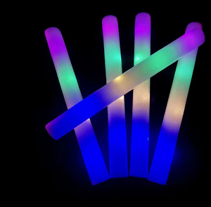 Gậy phát sáng đầy màu sắc dẫn bọt cổ vũ ống Nhiều màu Bọt biển Wands bên buổi hòa nhạc Nguồn cung cấp buổi hòa nhạc ánh sáng Stick Đảng trang trí - Product Image 5