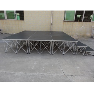 Escenario Portátil RK-SQ4I de Aleación de Aluminio Ligero para Eventos con Iluminación y Fácil Montaje - Product Image 6