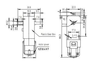 Motor de CC con Engranajes de 3V-6V, Motor TT con Interferencia Magnética, Chasis de Coche Inteligente, 100 RPM, 190 RPM, 240 RPM, 100 mA, 120 mA, Sin Rueda - Product Image 5