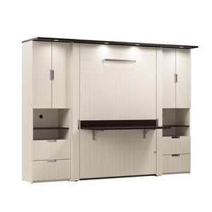 <span class=keywords><strong>Lit</strong></span> mural vertical de conception nouvelle avec armoire, taille personnalisée, <span class=keywords><strong>lit</strong></span> Murphy rétractable automatique caché avec <span class=keywords><strong>bureau</strong></span>, directement de l'usine - Product Image 6