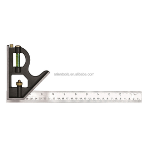 12-inch Zinc Alloy Adjustable <strong>Combination</strong> <strong>Square</strong> with Stainless Steel Ruler - Product Image 4