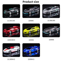 Escala 1:18 2,4G Niños Radio Control Racing RC Car Cable USB Incluido Simulación de deriva de luz con 6 CANALES