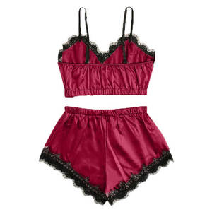 Ensemble de lingerie sexy en dentelle trois pièces, camisole et culotte bandeau, très vendu dans le commerce électronique transfrontalier européen et américain - Product Image 4