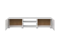 Meuble de salon en bois blanc massif, support pour TV et TV, moderne et simple