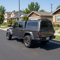 Capot rigide en aluminium robuste pour Jeep Gladiator JT Rubicon Mojave, avec portes à ailes de mouette, imperméable, pour benne de camion