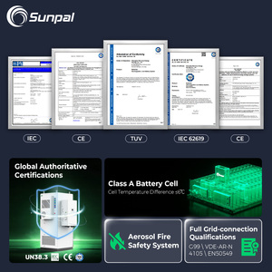 Gabinete Solar para Exteriores Sunpal IP55 de 64kwh, 50KW, 40KW, Sistema Solar Híbrido Todo en Uno - Product Image 3
