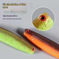 Leurre souple en PVC à texture maillée 3D, queue en T, 50mm 70mm 100mm, nageur coulant à queue de pagaie, pour la pêche au bar et au grouper en eau douce et salée