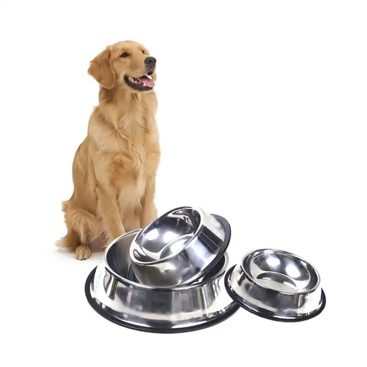 6 Size Stainless Steel Dog Bowl For Dish Water Dog Food Bowl Pet Puppy Cat  Bowl Feeder Feeding Dog Water Bowl For Dogs Cats