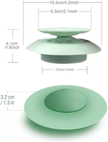 Bouchon de douche en Silicone Durable, égouttoir de douche, bouchons de cheveux, crépines d'évier de baignoire