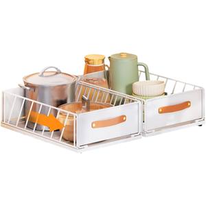 Organizador de armario, estantes de despensa deslizantes de alta resistencia, almacenamiento de cajones, cesta de armario de malla deslizante - Product Image 1