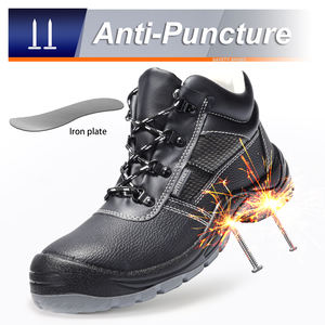 รองเท้าเซฟตี้ JIANKUN SBP ราคาประหยัด กันลื่น กันน้ำ หนังวัวลายนูน พื้น PU หัวเหล็ก เหมาะสำหรับงานก่อสร้างกลางแจ้ง ใช้ได้ทั้งฤดูร้อนและฤดูหนาว - Product Image 3
