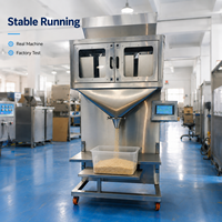 Machine de remplissage automatique de granulés avec affichage du poids à double échelle pour particules sèches, grains, semences et granulés d'aliments pour animaux