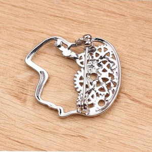 Broches de Liga Esmaltada com Design de Engrenagem Mecânica e Cérebro, Presente para Crianças, Médicos, Psiquiatras, Cientistas, Casamentos e Festas, com Acabamento Metalizado - Product Image 4