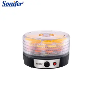 Sonifer SF-4033 à usage domestique chauffant en plastique 5 couches séchoir à fruits électrique mini déshydrateur d'aliments