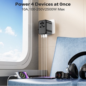 Worldplug quốc tế chuyển đổi ổ cắm đa cắm <span class=keywords><strong>Adapter</strong></span> trên toàn thế giới <span class=keywords><strong>USB</strong></span> Loại C phổ du lịch Bộ sạc điện <span class=keywords><strong>Adapter</strong></span> - Product Image 2