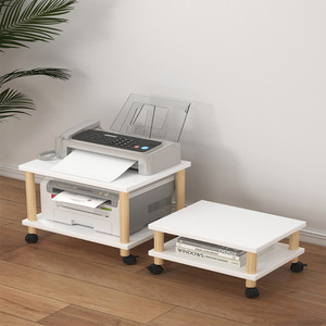 Passing On <b>The</b> <b>Kingdom</b> Printer Shelf Wood Legs Multifunction Storage Rack With Wheels For Office Use - Product Image 1