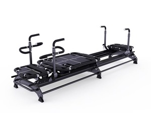 業務用ミニメイジスーパーヨガコアベッドブラックリフォーマーエクササイズ調整可能なアルミ製リフォーマーピラティス機器販売中 - Product Image 2