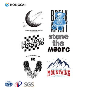 Hongcai stiker Film Transfer panas, pakaian bahan hewan peliharaan dapat dicuci pola huruf pribadi nomor Model DTF - Product Image 1