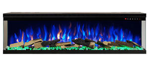 Cheminée électrique murale encastrée décorative noire pour intérieur avec <span class=keywords><strong>flamme</strong></span> décorative LED Master - Product Image 3