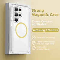 Étui de protection transparent en TPU+PC, étanche et antichoc pour S26 Ultra