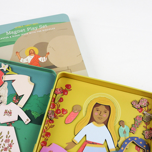 Từ Câu Đố Chơi Set Với Hộp Thiếc In Ấn Trẻ Em Yêu Thích Tùy Chỉnh In Ấn Dress-up Trò Chơi Thiết Lập - Product Image 1