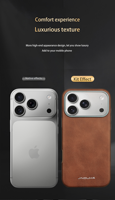 Étui de téléphone magnétique de haute qualité en TPU+PC, anti-empreintes digitales, antichoc, avec fonction de dissipation thermique pour 13/14/15/16/17 Pro Max