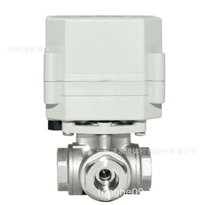 Vanne à boisseau sphérique miniature en acier inoxydable, deux pièces, raccord en T, analogique 2/4 points, pour eau chaude et eaux usées, 1/2 pouce, 650 PSI - Product Image 2