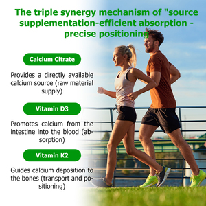 Formule à haute absorption, gouttes liquides de citrate de calcium pour femmes, soutient la force osseuse avec D3+K2, complément alimentaire pour le soutien osseux - Product Image 6