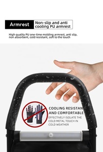 MSMT Noir Adultes Âgés Pliable Sécurité Hauteur Réglable Barrière de Lit Pliable Rails d'Assistance de Lit Stables <span class=keywords><strong>pour</strong></span> <span class=keywords><strong>Seniors</strong></span> avec lumière - Product Image 5
