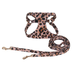 Leopard Print Pet <b>Harness</b> Adjustable Oxford Cloth Chest Strap For Small <b>Medium</b> <b>Dogs</b> Cats - Product Image 5