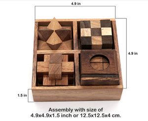 Vente chaude <span class=keywords><strong>3D</strong></span> en <span class=keywords><strong>bois</strong></span> Puzzle Casse-tête Puzzles stimulants pour adultes Intérieur Extérieur Famille Boîtes de rangement décoratives - Product Image 4
