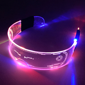 Light up Cyberpunk <span class=keywords><strong>2050</strong></span> Gafas luminosas futuristas - Product Image 1