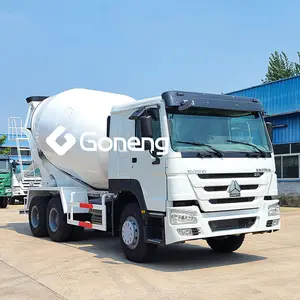 Kullanılan transit beton harç kamyonu çimento kullanılan sinotruck mikser kamyon 6x4 howo 371hp euro 2 4